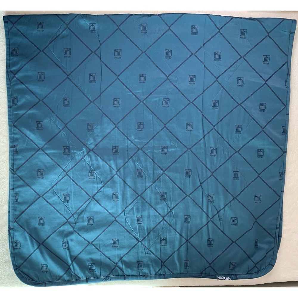 Nikken KenkoTherm Travel Pad Teal Blue Quilted  36" x 71"
